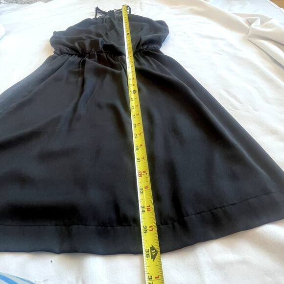 H&M Black Lace Racerback Halter Dress Size 4 - Picture 8 of 10